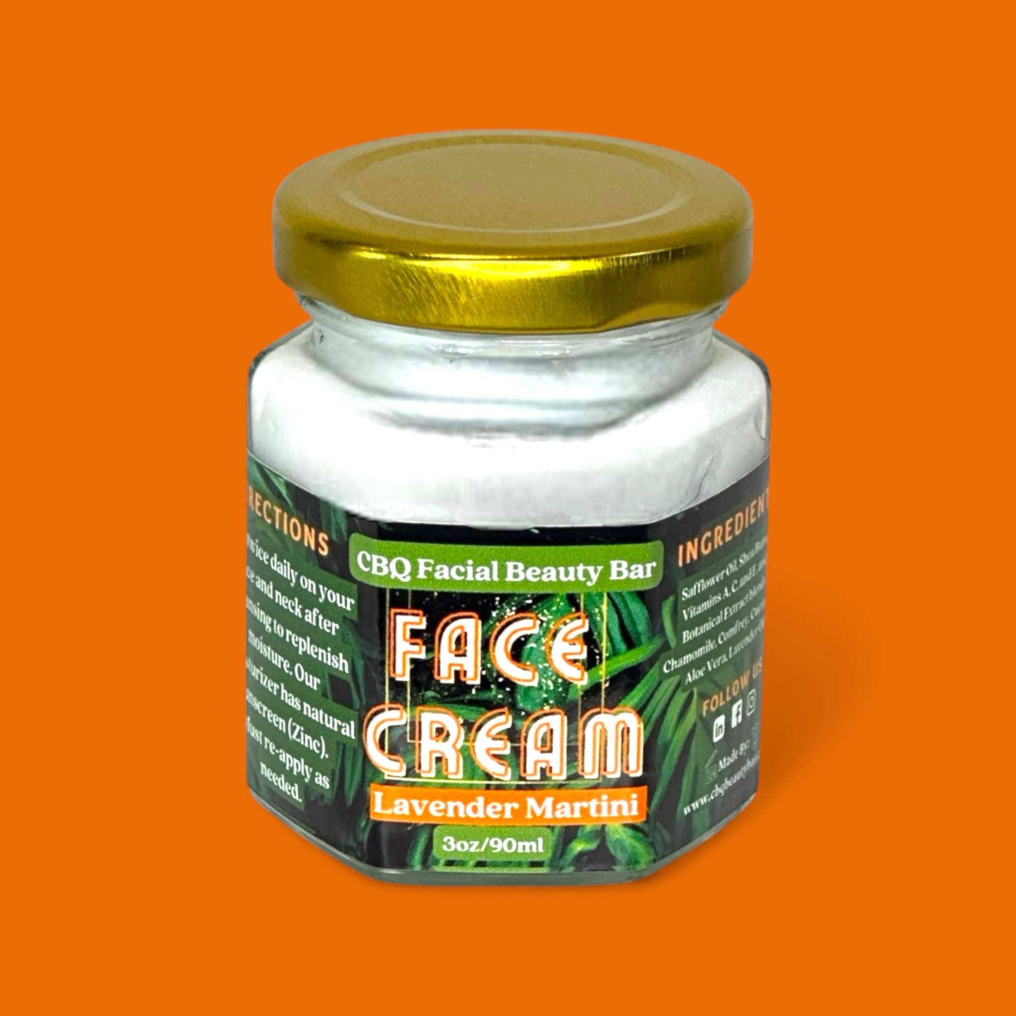 Lavender Martini Face Cream – CBQ Facial Beauty Bar